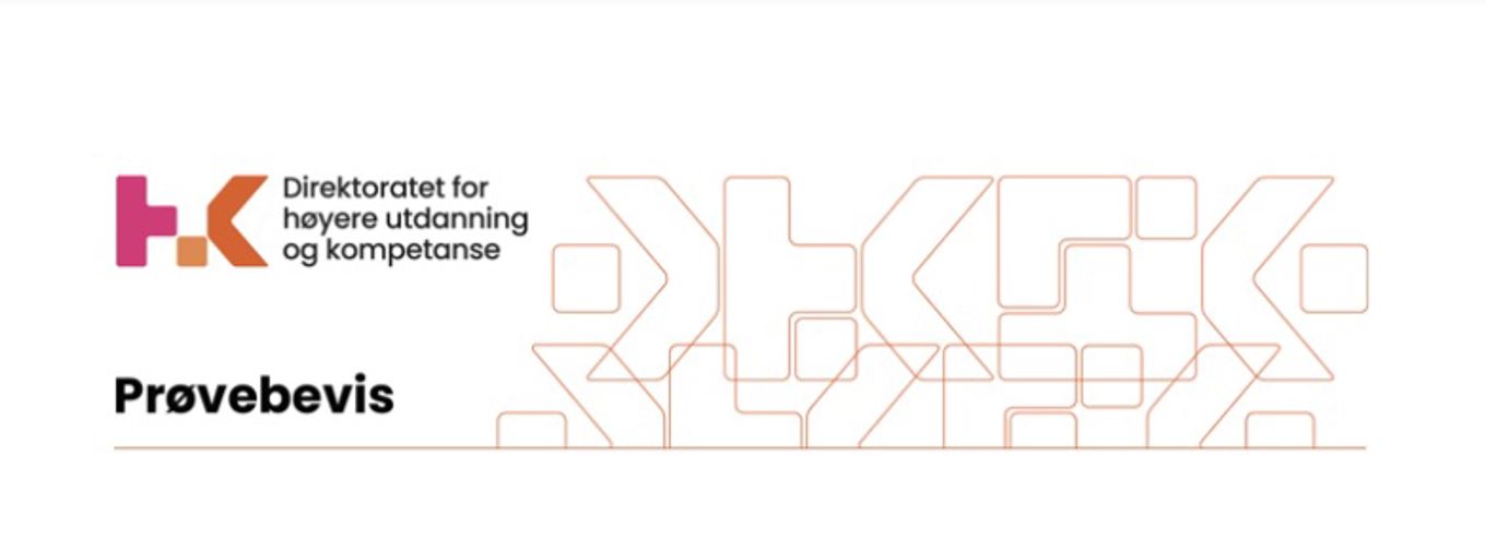 Foto: Direktoratet Prøvebevis
