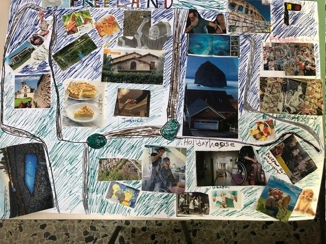 en collage av bilder, et resultat av gruppearbeid