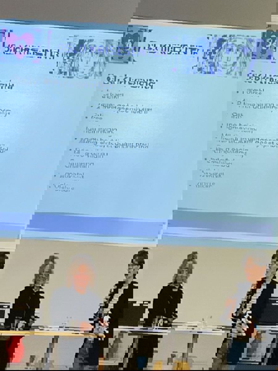 Rektor takker Kristin fra Oslo Krisesenter