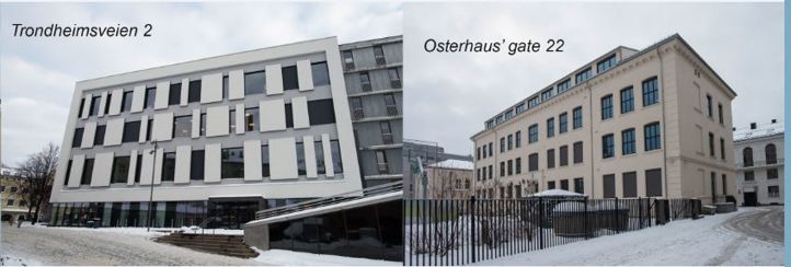 Bilde av skolebyggene til avdeling sentrum,Trondheimsveien 2 og Osterhaus' gate 22