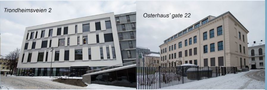 Bilde av skolebyggene til avdeling sentrum,Trondheimsveien 2 og Osterhaus' gate 22