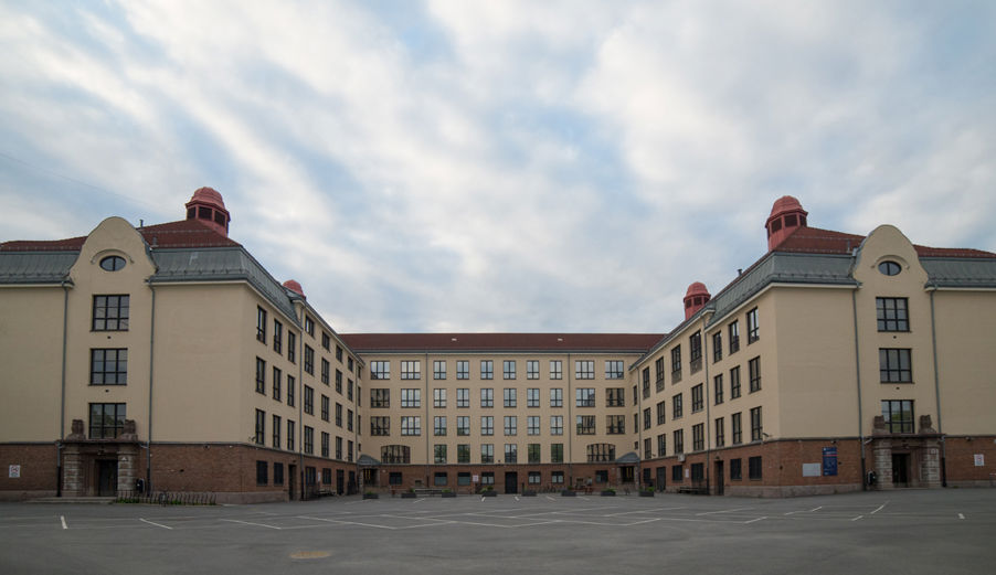 En gruppe bygninger En gruppe bygninger