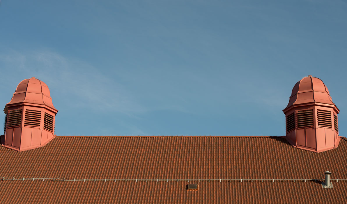 Bildet av taket i Dynekilgata