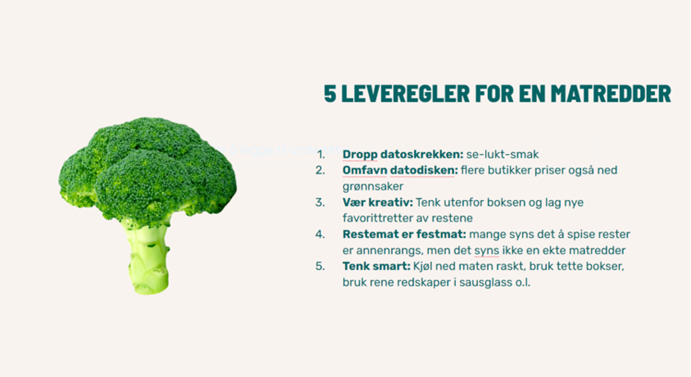 5 leveregler for en matredder